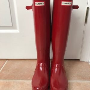 Red Hunter Rain Boots